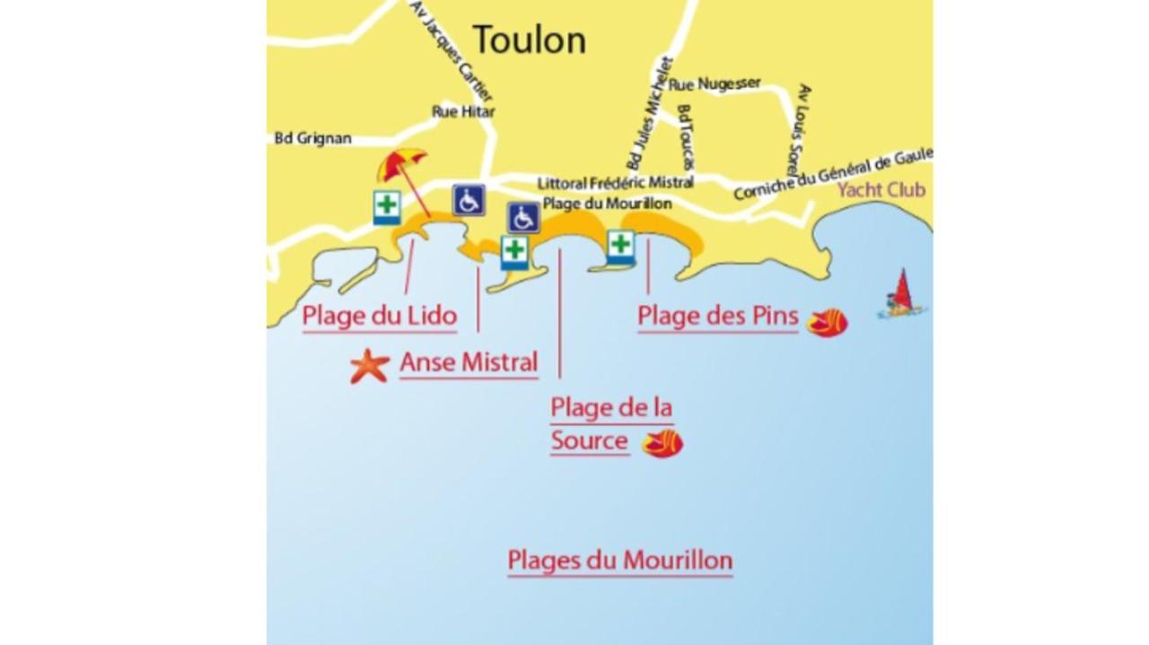 Apartmán Raphael 20 Toulon Exteriér fotografie